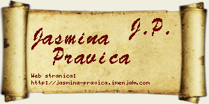 Jasmina Pravica vizit kartica